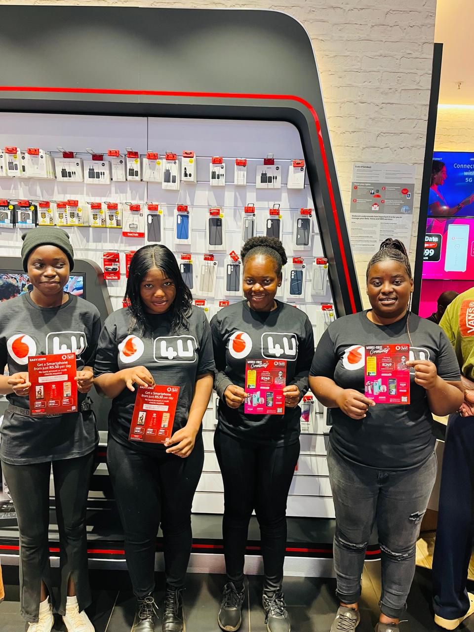 Brand ambassador assisting shoppers